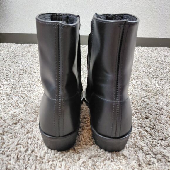 Laredo Long Haul Western Boots Mens 12D 12 D Black Leather Side Zip Ankle 62001 main image 4